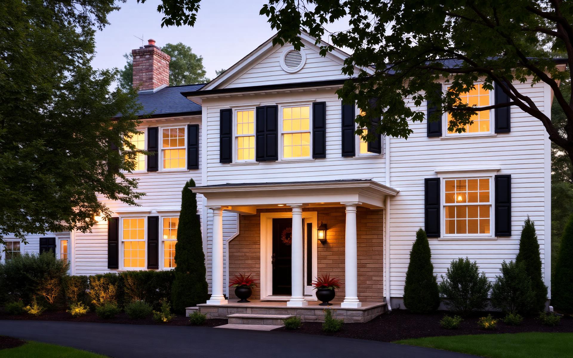 Renovated colonial-style home in a Chatham, NJ neighborhood